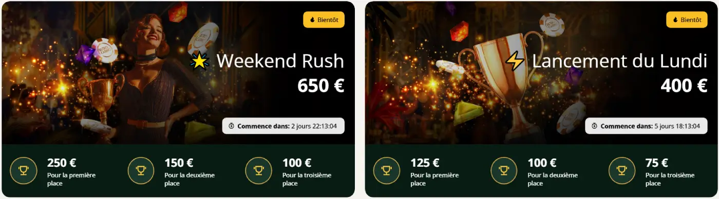 Retro Casino Tournois